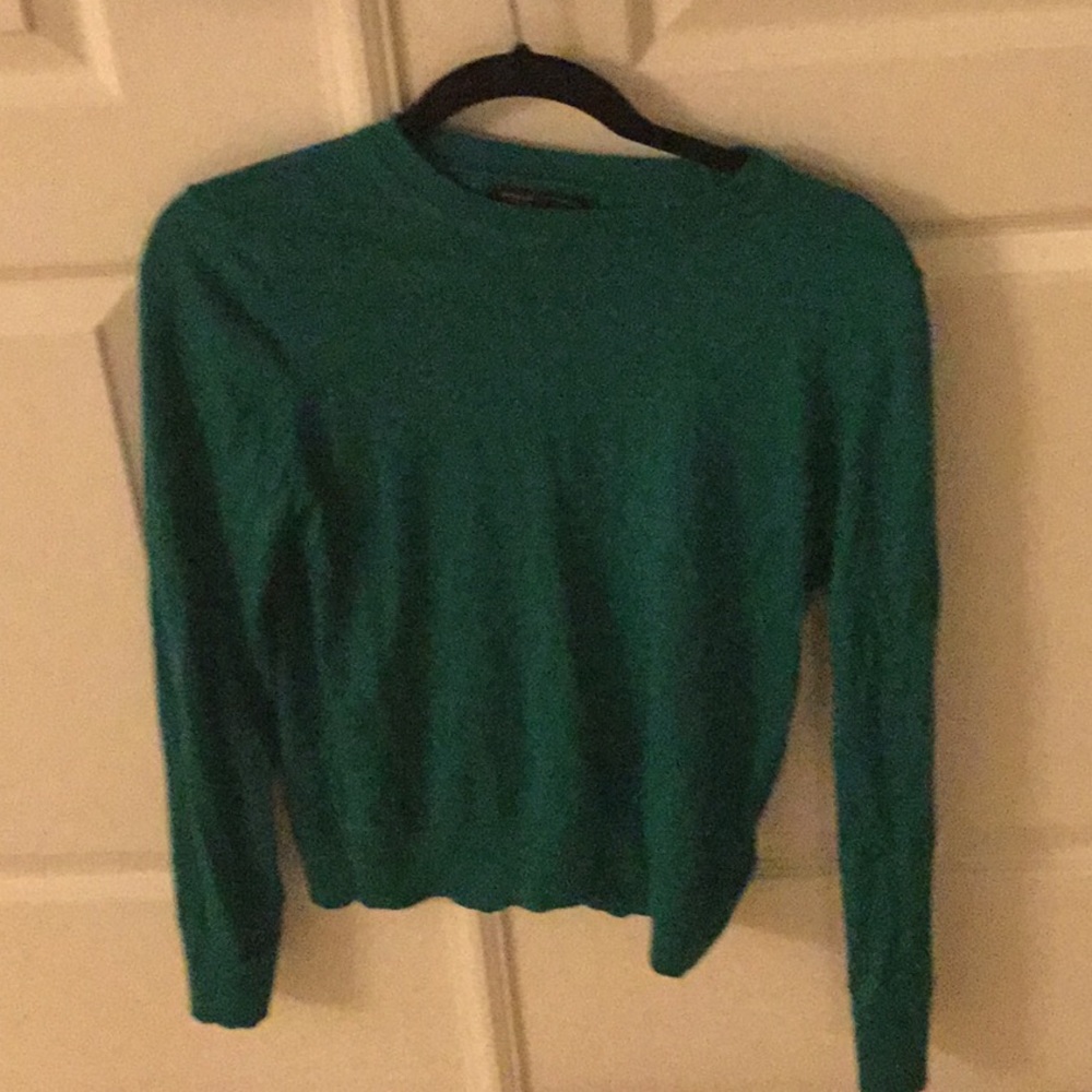 Banana Republic 100% merino wool green sweater